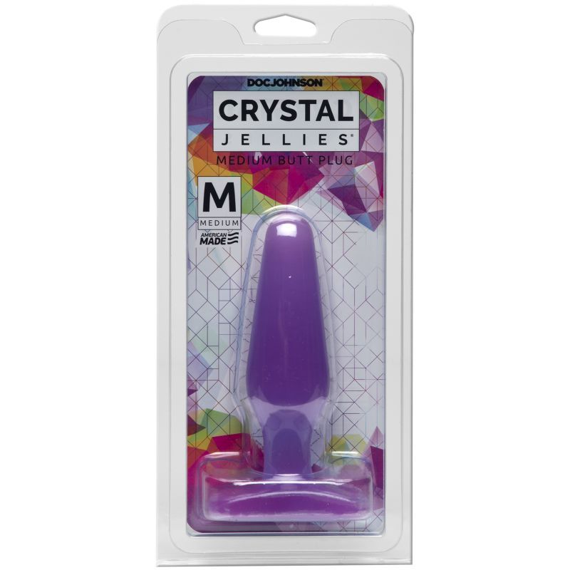 Medium Butt Plug Purple 5 Inch Crystal Jellies Toy > Anal Range > Butt Plugs - Tophatter Daily Deals