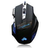 7-button Colorful Glowing USB Gaming Mouse 6 keys 0 - Tophatter Daily Deals