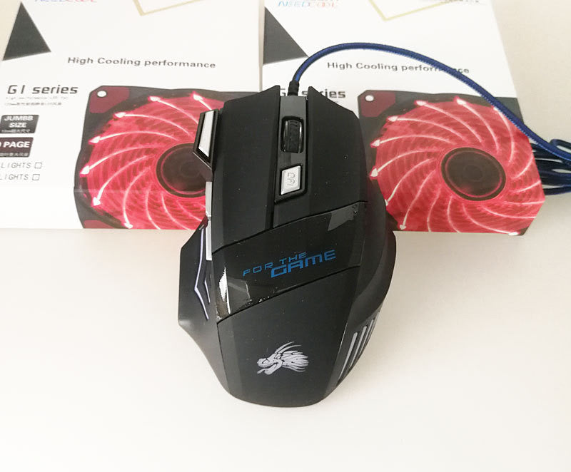 7-button Colorful Glowing USB Gaming Mouse 7 keys 0 - Tophatter Daily Deals