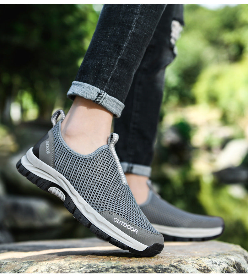 Breathable Hollow Fashion Slip-on Lazy Shoes 0 - Tophatter Daily Deals