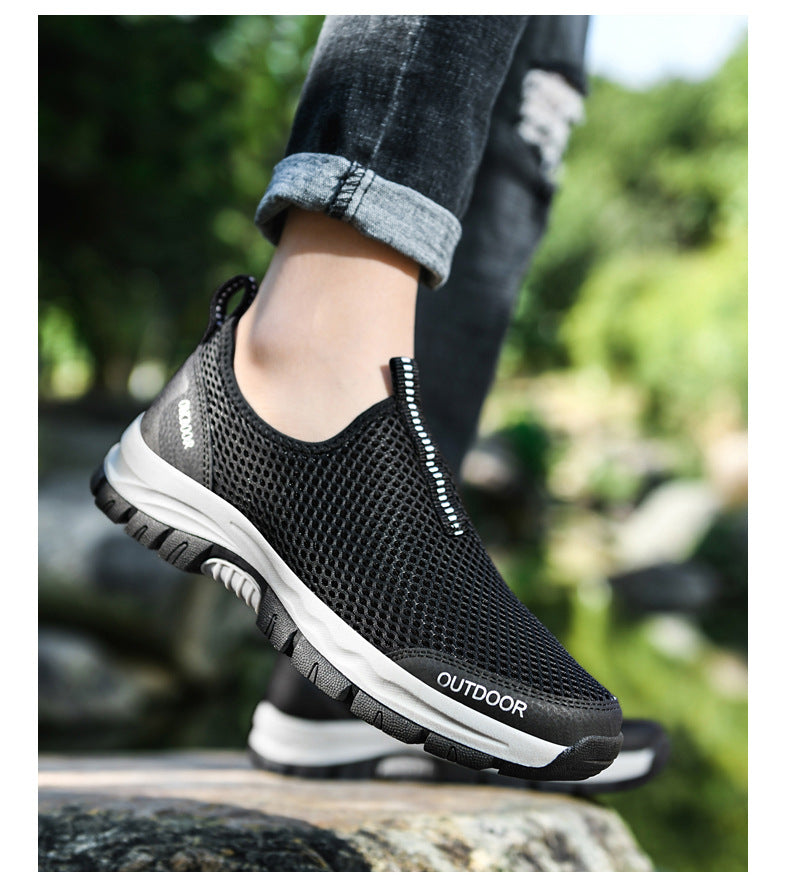 Breathable Hollow Fashion Slip-on Lazy Shoes 0 - Tophatter Daily Deals