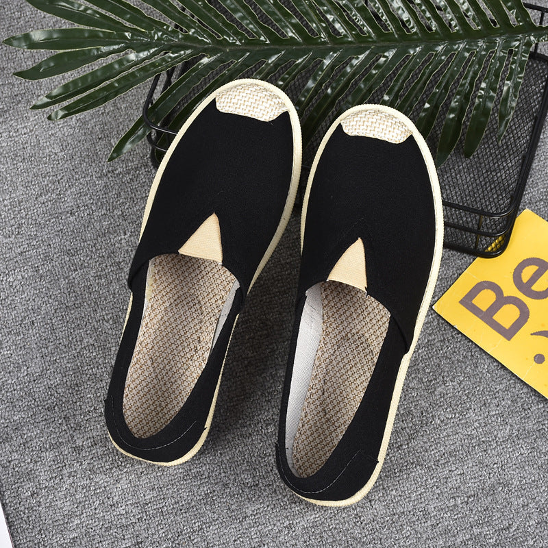 21 New Prairie Princess Canvas Shoes Lightweight Canvas Breathable Thomas Shoes Ethnic Style Cloth Shoes Flat Shoes Women Pure black 0 - Tophatter Daily Deals