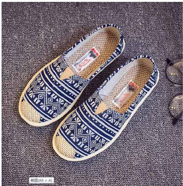 21 New Prairie Princess Canvas Shoes Lightweight Canvas Breathable Thomas Shoes Ethnic Style Cloth Shoes Flat Shoes Women Clan wind orchid 0 - Tophatter Daily Deals