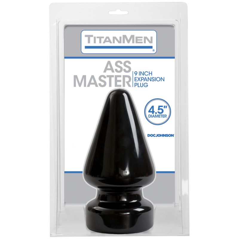 Ass Master Butt Plug 9 Inch Length 4.5 Inch Diameter Black > Anal Range > Oversized Anal Toys - Tophatter Daily Deals