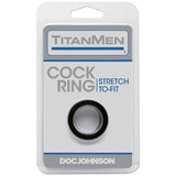 TitanMen Black Stretch Cock Ring for Ultimate Comfort and Versatility > Cock Ring > Single - Tophatter Daily Deals