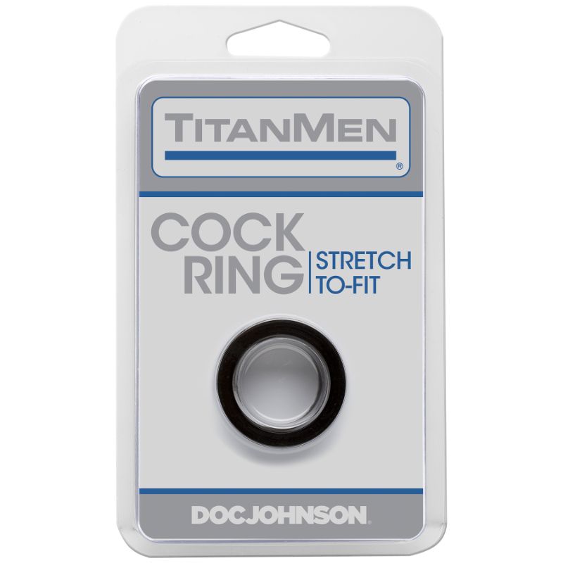 TitanMen Black Stretch Cock Ring for Ultimate Comfort and Versatility > Cock Ring > Single - Tophatter Daily Deals