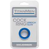 TitanMen Cock Ring Blue Stretch to Fit > Cock Ring > Single - Tophatter Daily Deals