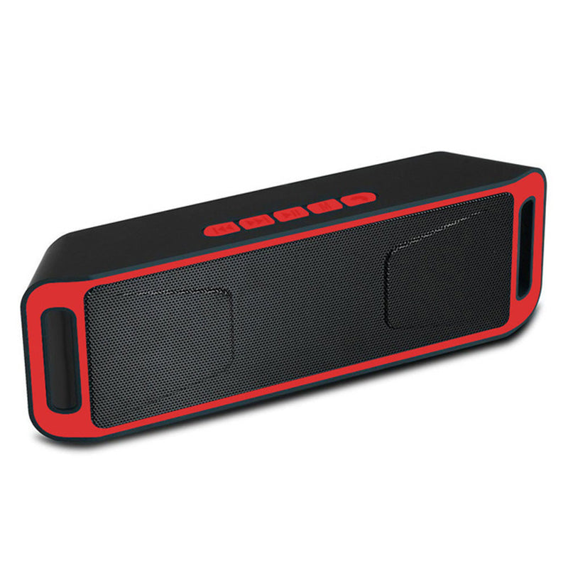 Bluetooth Speaker Portable Wireless Speaker Wireless Bluetooth Speaker High Bass Portable Loud Speaker Red 0 - Tophatter Daily Deals