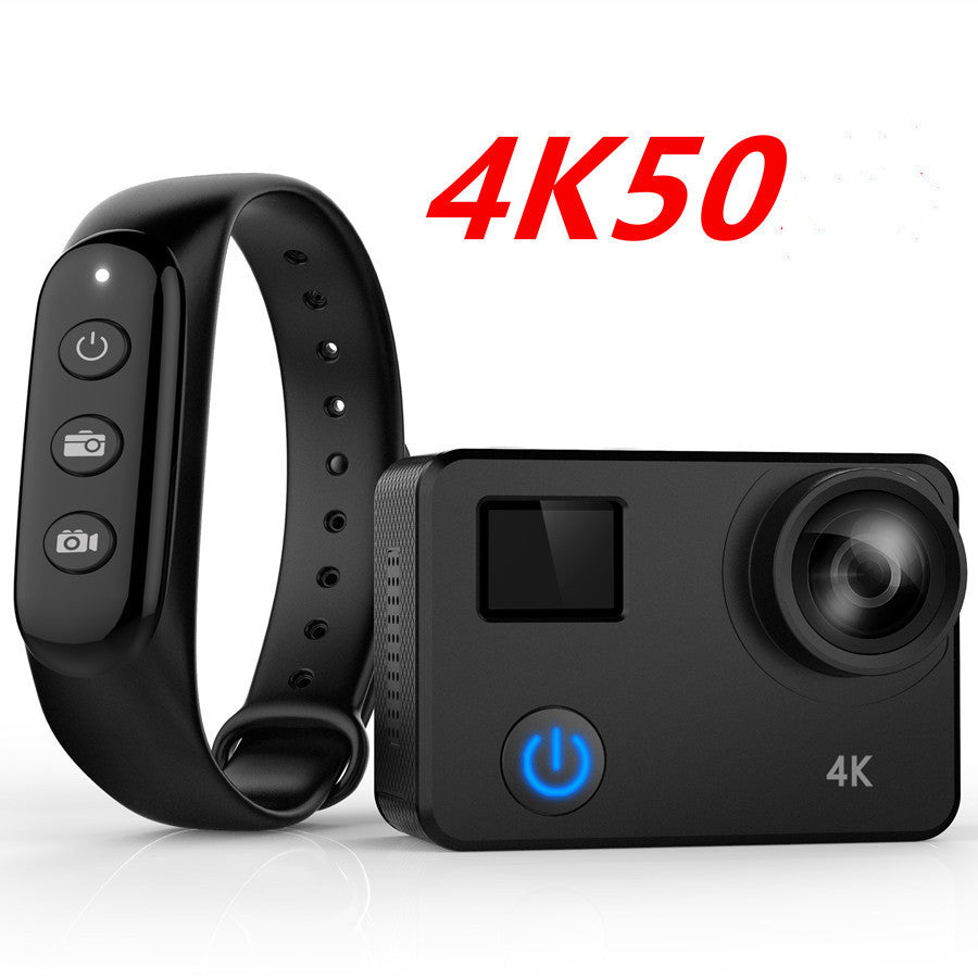 4K50 Frame Sports Camera Touch Dual Screen Wifi High-Definition Gyroscope Anti-Shake 0 - Tophatter Daily Deals