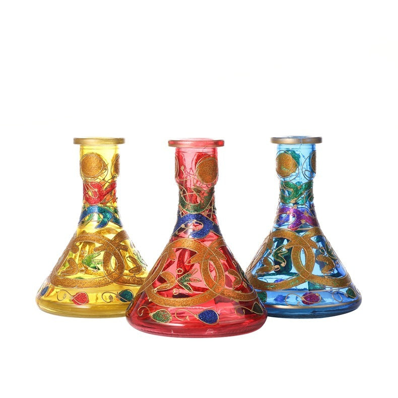 Arabian Pipe Smoking Set Hookah Ceramic Pot Bar Nightclub Full Set Of Accessories Hookah 0 - Tophatter Daily Deals