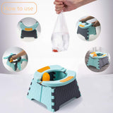 Baby Potty Training Seat Kids Toddler Outdoor Portable Folding Toilet Urinal Pot 0 - Tophatter Daily Deals