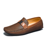 Autumn Casual Leather Shoes Men'S Business Shoes Peas Shoes Soft Sole Camel 0 - Tophatter Daily Deals