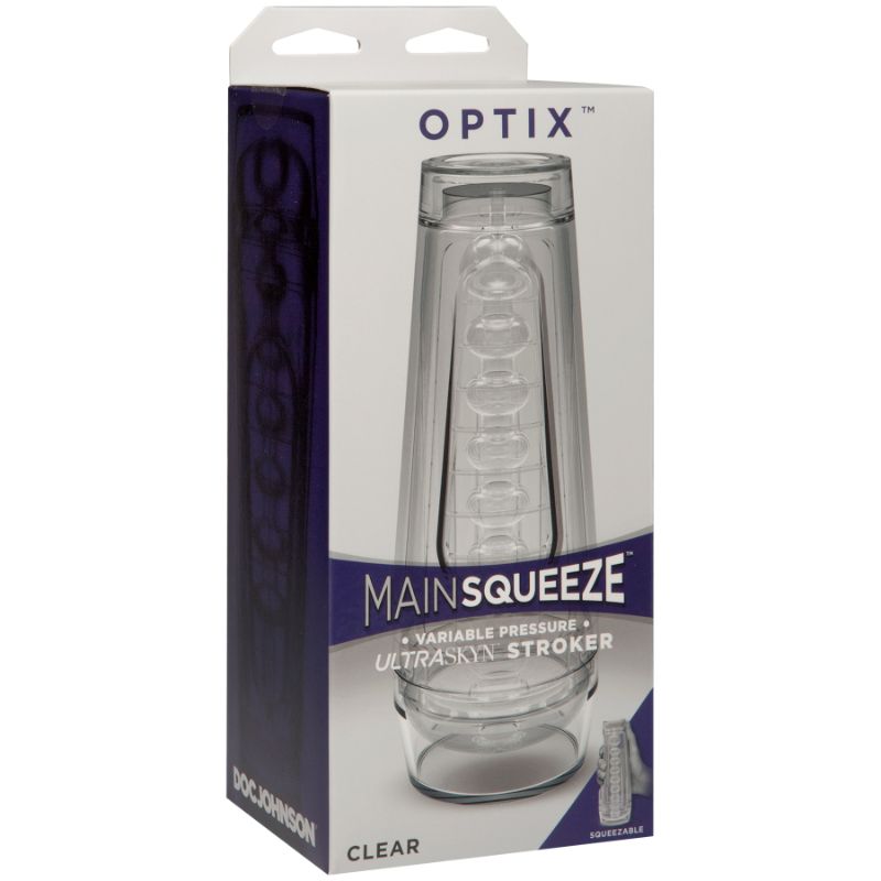 Doc Johnson Optix Crystal Masturbator (Clear) – Transparent Masturbator > Sex Toys For Men > Masturbators > Manual - Tophatter Daily Deals