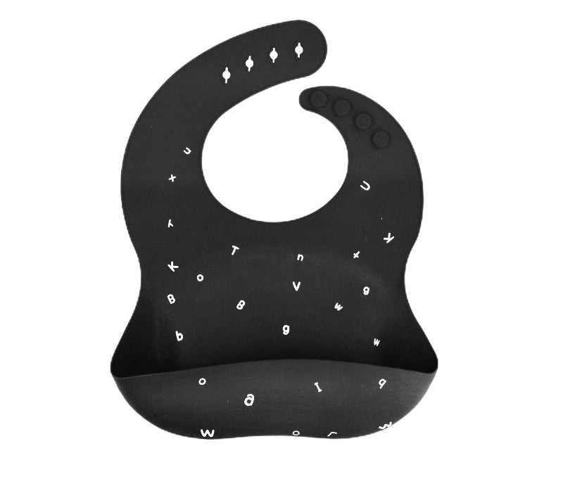 Baby'S Eating Bib Baby'S Supplementary Food Bib Children'S Waterproof And Dirt Proof Silicone Super Soft Children'S Saliva Bib Rice Bib Learning letters 3D 0 - Tophatter Daily Deals