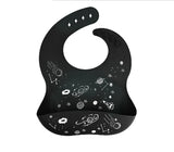 Baby'S Eating Bib Baby'S Supplementary Food Bib Children'S Waterproof And Dirt Proof Silicone Super Soft Children'S Saliva Bib Rice Bib Black Star 3D 0 - Tophatter Daily Deals