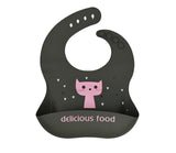 Baby'S Eating Bib Baby'S Supplementary Food Bib Children'S Waterproof And Dirt Proof Silicone Super Soft Children'S Saliva Bib Rice Bib Love meow 3D 0 - Tophatter Daily Deals