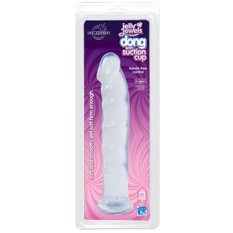 Jelly Jewels 8 Inch Dong with Suction Cup – Realistic Suction Cup Dong > Dildos > Realistic Dildos - Tophatter Daily Deals