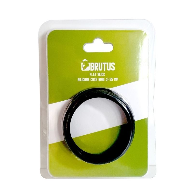 Brutus Flat Slick – 55mm Silicone Cock Ring > Cock Ring > Single - Tophatter Daily Deals