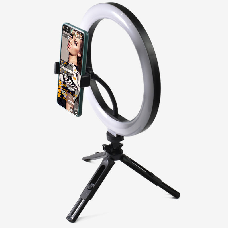 Bluetooth mobile phone live broadcast stand 10-inch ring mobile phone fill light desktop stand 0 - Tophatter Daily Deals