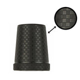 Carbon Pattern Tip: Non-Marking Rubber & Black Steel Size: 16mm (5/8") Walking Cane Tips - Tophatter Daily Deals