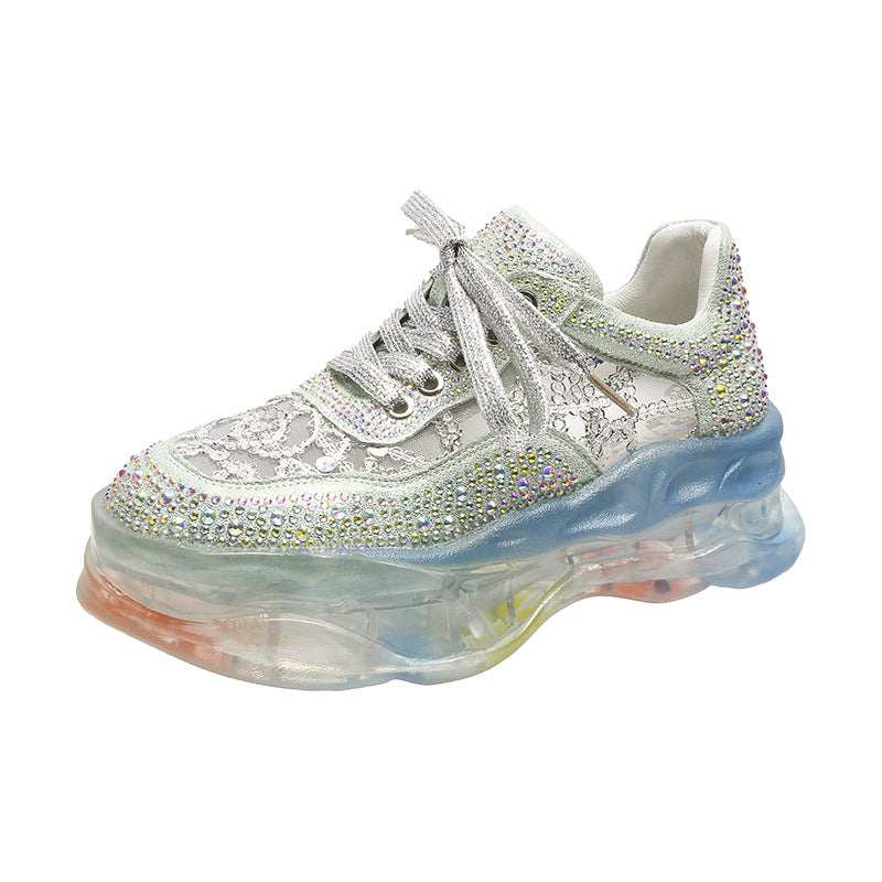 Breathable Casual Shoes Sports Shoes Silver 0 - Tophatter Daily Deals