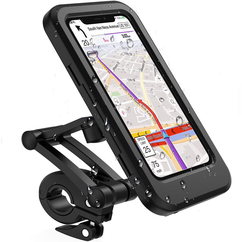 Bicycle Mobile Phone Holder Waterproof Motorcycle Mobile Phone Navigation Support 0 - Tophatter Daily Deals
