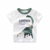Boy's Summer New Product Children's Short Sleeved T Shirt Beige 0 - Tophatter Daily Deals