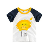 Boy's Summer New Product Children's Short Sleeved T Shirt Black yellow 0 - Tophatter Daily Deals