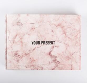 Airplane Box Color Clothes Packaging Box Jk Custom Rectangular Underwear Express Packaging Gift Paper Box Pink marble 0 - Tophatter Daily Deals