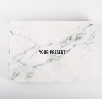 Airplane Box Color Clothes Packaging Box Jk Custom Rectangular Underwear Express Packaging Gift Paper Box Black and white marble 0 - Tophatter Daily Deals