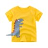 Boy's Summer New Product Children's Short Sleeved T Shirt Yellow2 0 - Tophatter Daily Deals
