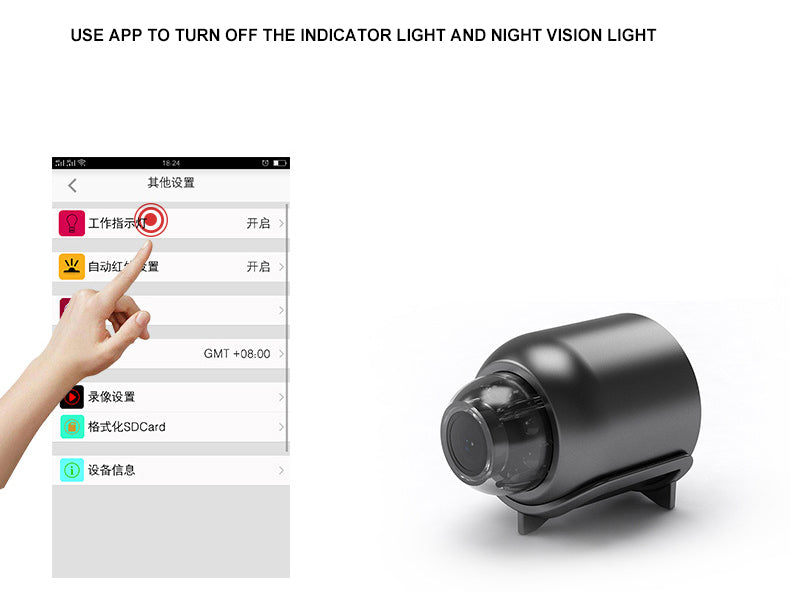 1080P Hd Night Vision Small Monitor Wireless Wifi Remote Surveillance Camera Home Network Camera 0 - Tophatter Daily Deals