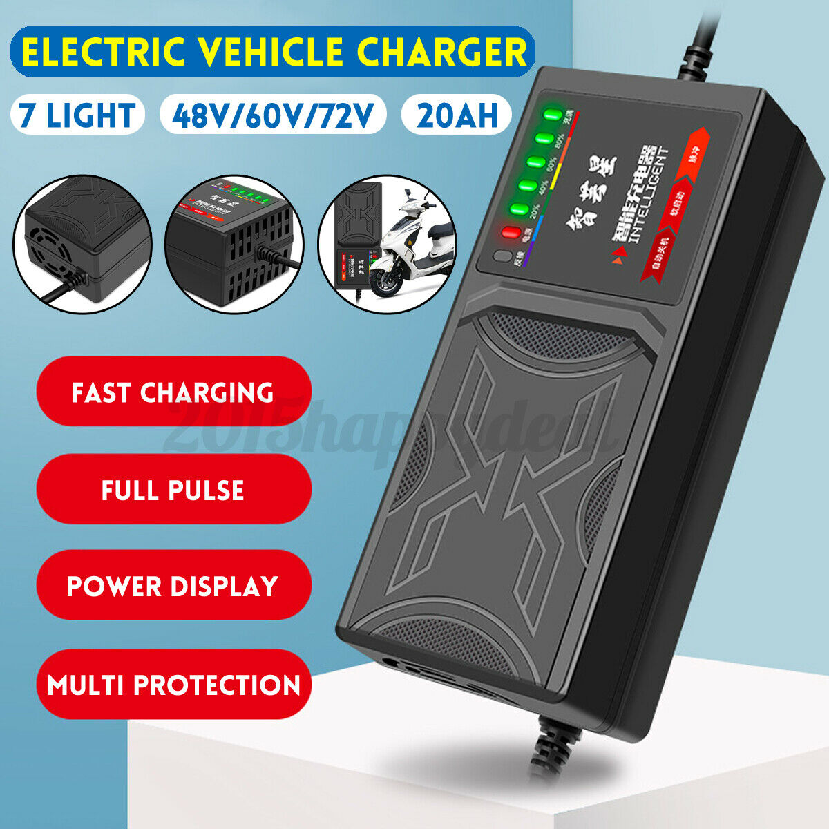48V20AH Electric Vehicle Charger 0 - Tophatter Daily Deals