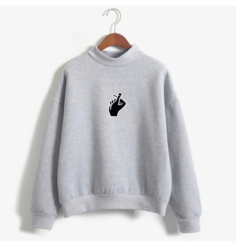 Oversized Cozy Women’s Sweatshirt - Mock Neck, Fleece 02style 3D Changing Face Moving Picture Frame - Tophatter Daily Deals