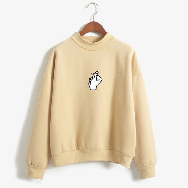 Oversized Cozy Women’s Sweatshirt - Mock Neck, Fleece 09style 3D Changing Face Moving Picture Frame - Tophatter Daily Deals