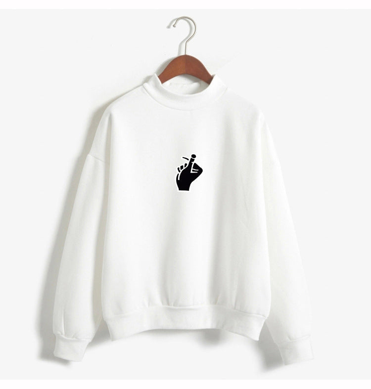 Oversized Cozy Women’s Sweatshirt - Mock Neck, Fleece 11style 3D Changing Face Moving Picture Frame - Tophatter Daily Deals