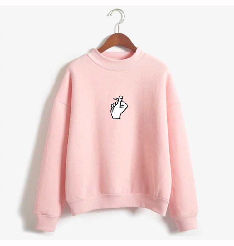 Oversized Cozy Women’s Sweatshirt - Mock Neck, Fleece 10style 3D Changing Face Moving Picture Frame - Tophatter Daily Deals