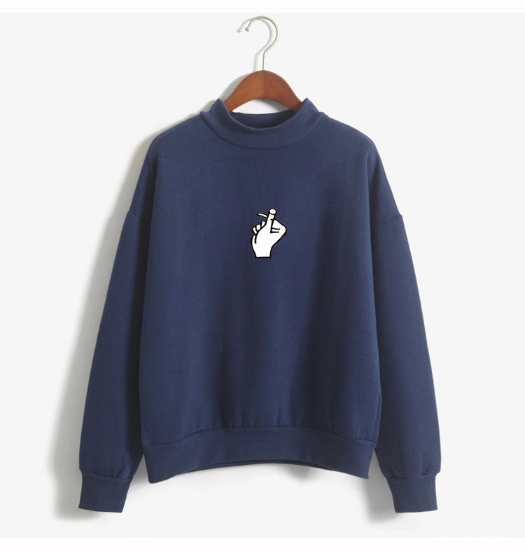 Oversized Cozy Women’s Sweatshirt - Mock Neck, Fleece 12style 3D Changing Face Moving Picture Frame - Tophatter Daily Deals