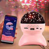 Bluetooth Audio Dream Projector Led Colorful Speakers Pink USB 0 - Tophatter Daily Deals