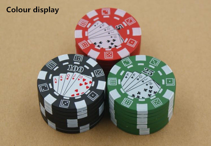 Alloy Small Chip Three-Layer Cigarette Grinder And Smoking Accessories 0 - Tophatter Daily Deals