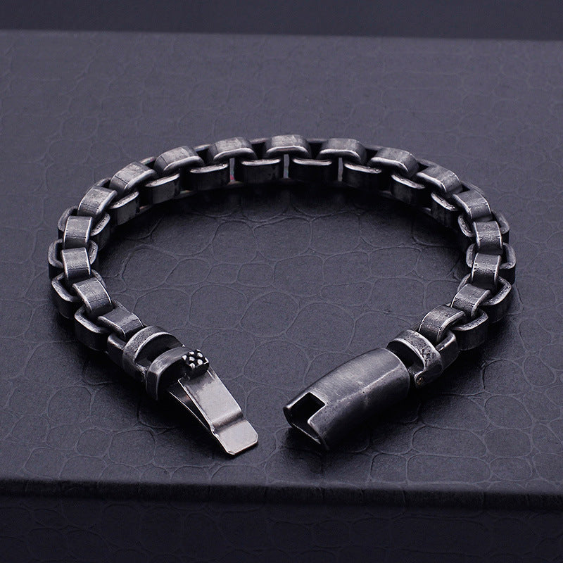 Fashion Titanium Steel Bracelet Casting Personality Trendy Men's Bracelet Bracelets - Tophatter Daily Deals