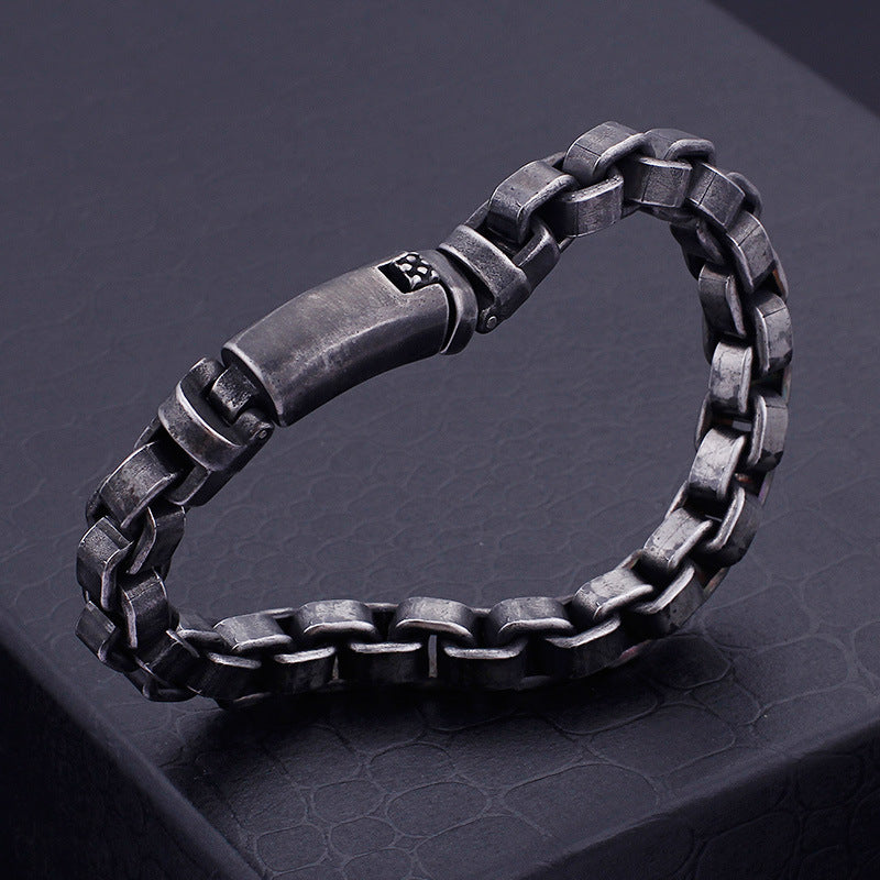 Fashion Titanium Steel Bracelet Casting Personality Trendy Men's Bracelet Bracelets - Tophatter Daily Deals