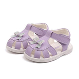 Baby Princess Shoes Girls Toddler Leather Sandals Baby Toddler Children's Shoes Purple 0 - Tophatter Daily Deals