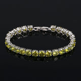 BeaQueen Bridesmaids Luxury CZ Crystal Jewelry Brilliant Green 0 - Tophatter Daily Deals