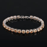 BeaQueen Bridesmaids Luxury CZ Crystal Jewelry Brilliant Champagne 0 - Tophatter Daily Deals