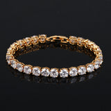 BeaQueen Bridesmaids Luxury CZ Crystal Jewelry Brilliant Gold white 0 - Tophatter Daily Deals
