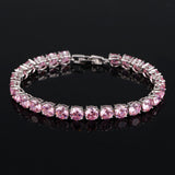 BeaQueen Bridesmaids Luxury CZ Crystal Jewelry Brilliant Pink 0 - Tophatter Daily Deals