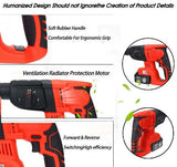 3 IN 1 Electric Brushless Hammer Cordless Power Impact Drill With Lithium Battery Power Drill Electric Drill 0 - Tophatter Daily Deals