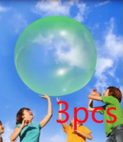 Big Inflatable Ball Children's Toy Elastic Ball Water Ball Bubble Ball Inflatable Ball Green 3pcs 80cm 0 - Tophatter Daily Deals
