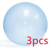 Big Inflatable Ball Children's Toy Elastic Ball Water Ball Bubble Ball Inflatable Ball Blue 3pcs 80cm 0 - Tophatter Daily Deals